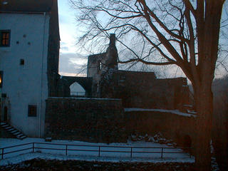 Burgruine im Schlosshof