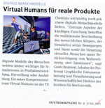 Virtuals Humans fuer reale Produkte