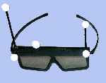 Polfilterbrille des Spielers