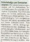 Schuhdesign am Computer