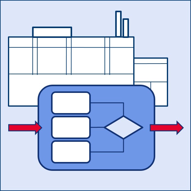 Das Icon illustriert die Vorlesung Methoden des Systems Engineering.