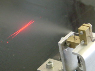 Messung eines Spr�hs