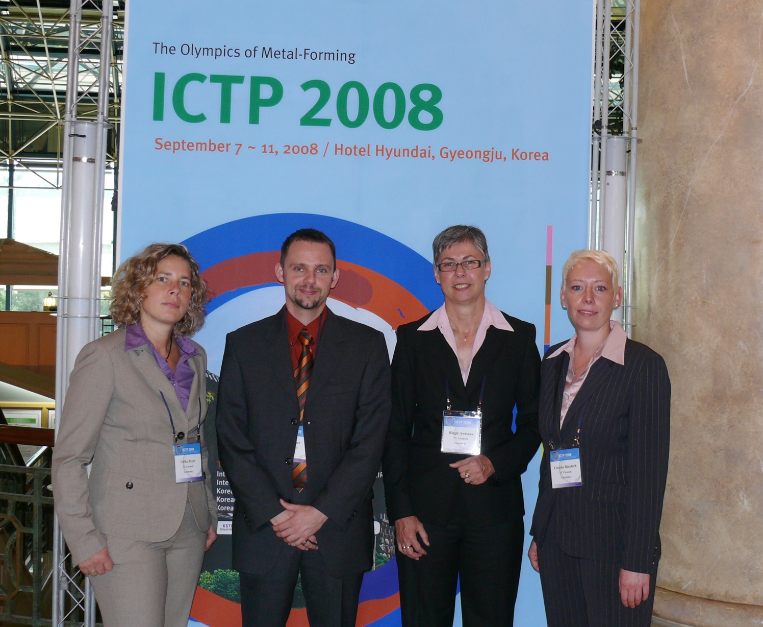 Die Teilnehmer vom ViF auf der ICTP 2008