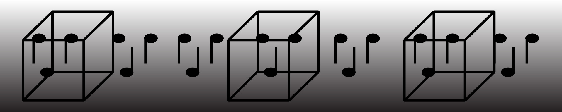 Logo: Multistabilität im Modalitätsvergleich, Noten in einem Neckerwürfel