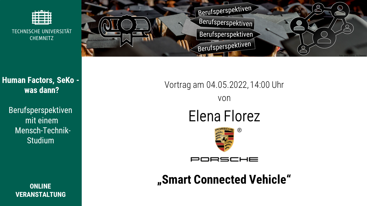 Aushang Vortrag Porsche AG