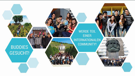 Collage mit Ausflügen internationaler Studierender.