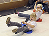 Wintersport in der Messehalle