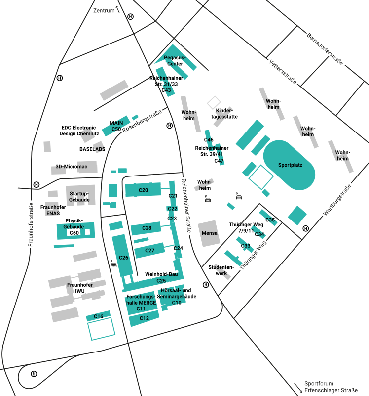 Lageplan Reichenhainer Straße