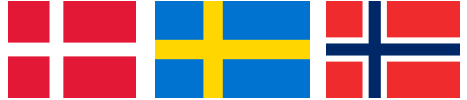 Skandinawische Flaggen