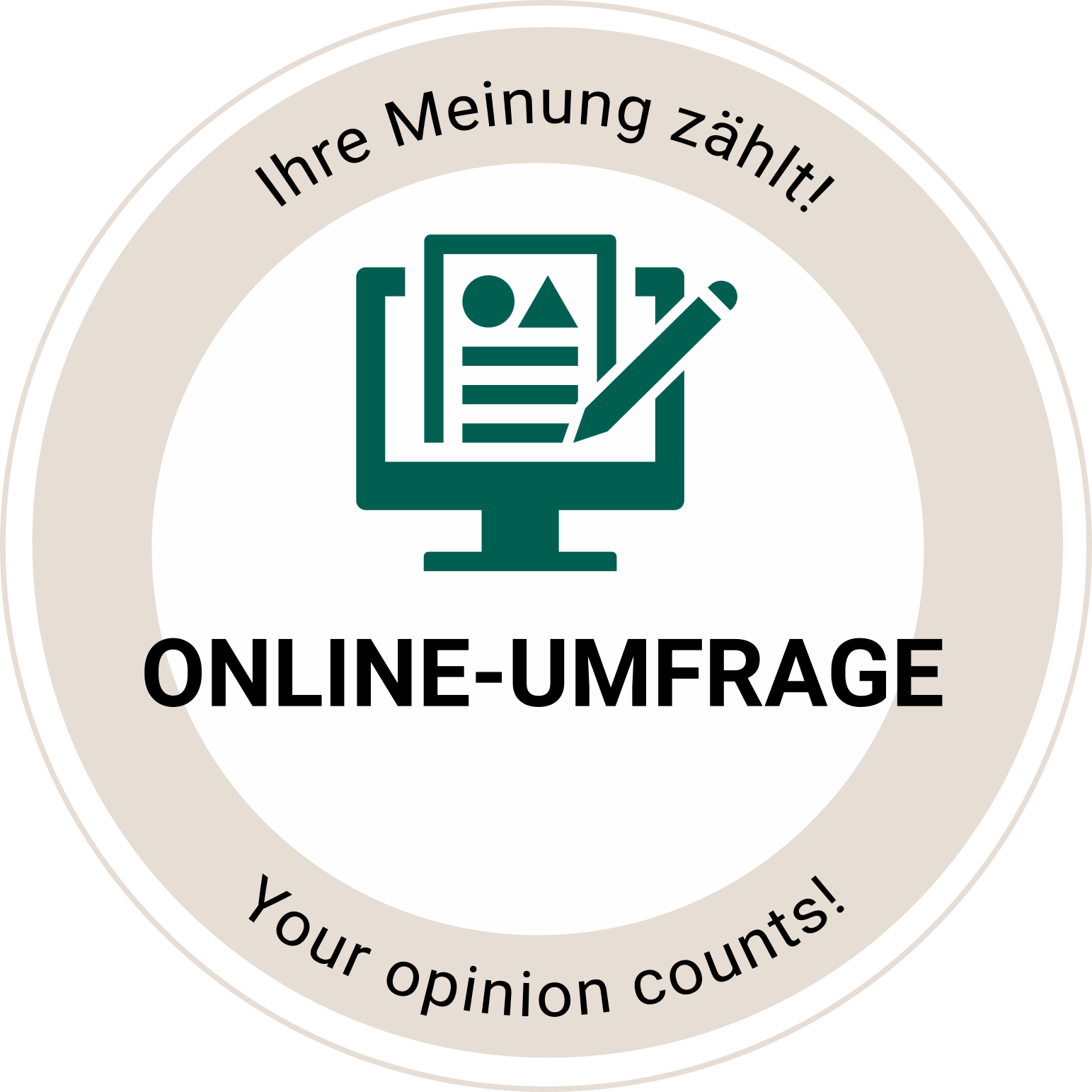 Sticker Online-Umfrage