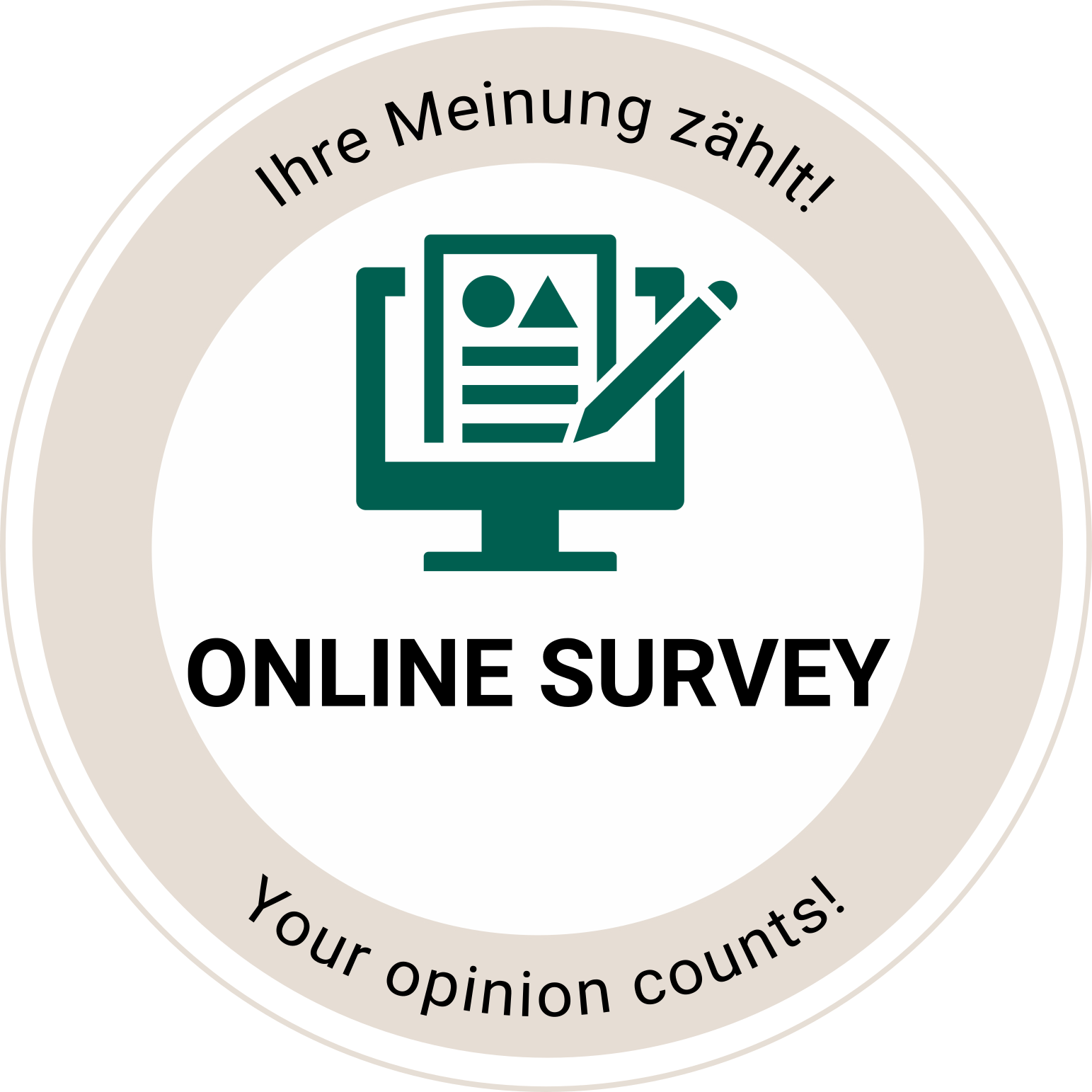 Sticker Online-Umfrage