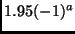 $1.95(-1)^a$