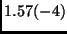 $1.57(-4)$