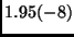 $1.95(-8)$