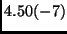 $4.50(-7)$