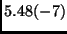 $5.48(-7)$
