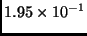 $1.95\times 10^{-1}$