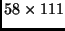 $58\times111$