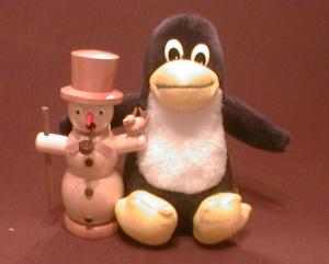 Pinguin und Schneemann