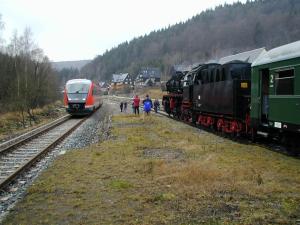Zugkreuzung in Antonsthal