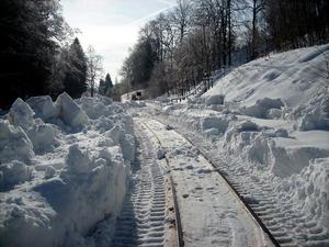 Schmalspurbahnmuseum Rittersgrn im Winter