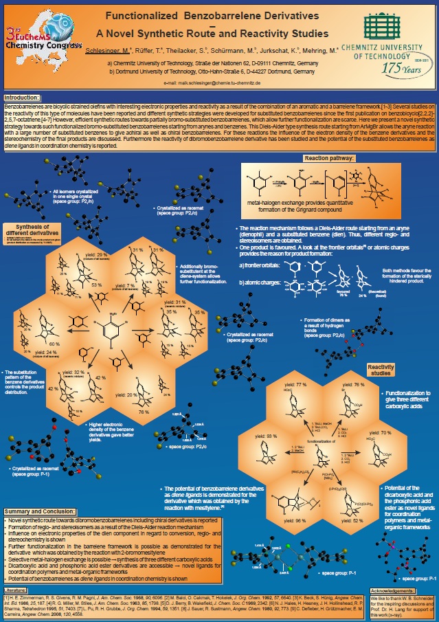Poster: Functionalized Benzoarrelene Derivatives - A novel synthetic route and reactivity studies