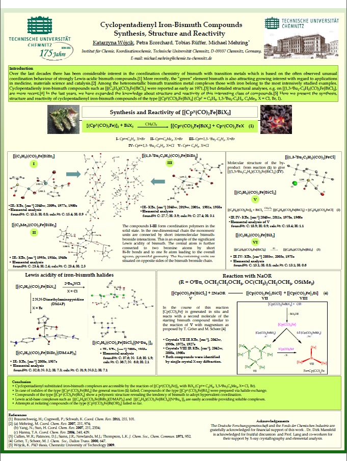 Poster: Cyclopentadienyl Iron-Bismuth Compounds Synthesis, Structure and Reactivity