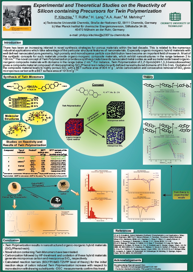 Poster: Eyperimental and Theoretical Strudies on the Reactivity of Silicon containing Precursors ...