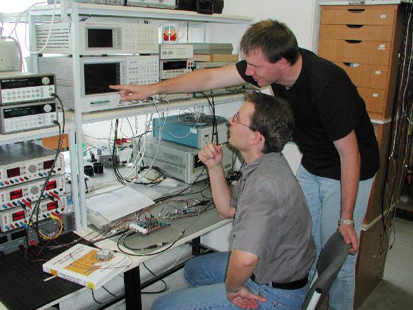 H. Zeun and M. Schreiter at a Measuring Station
