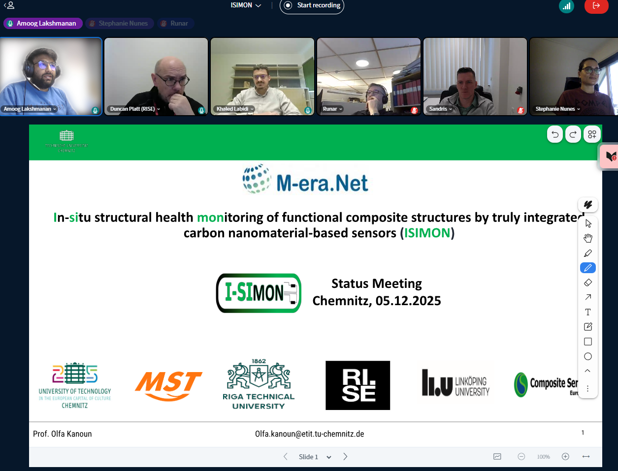 Online ISIMON Mid-Term Meeting held on 5 December 2025
