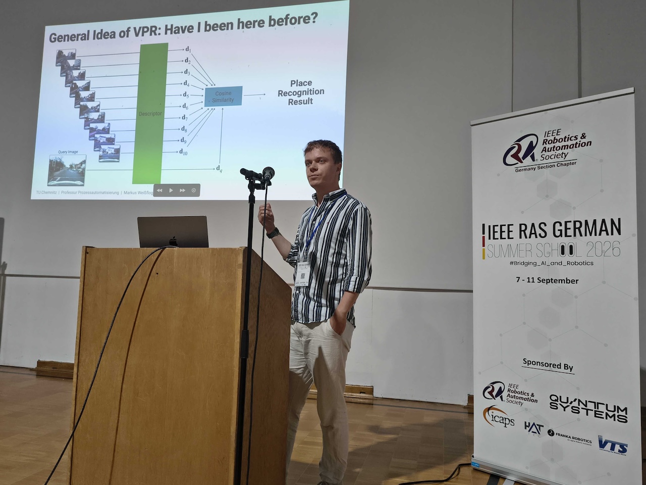 Me at the IEEE RAS Summer School