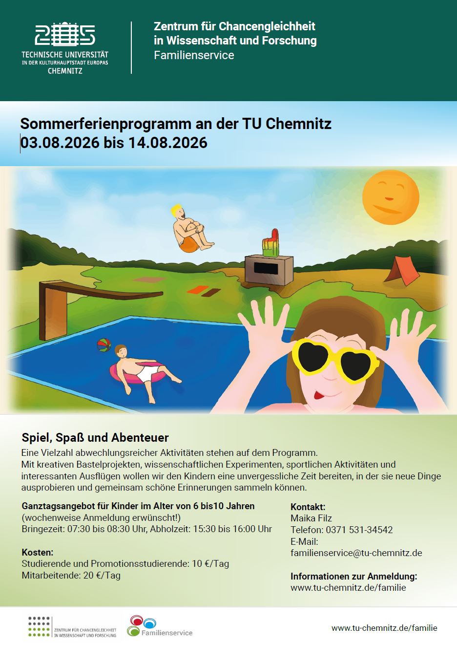 Kinder plantschen in einem Pool