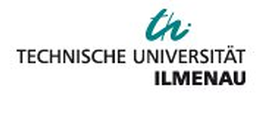 Logo als schwarzer Schriftzug der TU Ilmenau