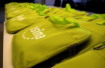 lime green ISINA bags