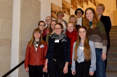 young female junior scientists