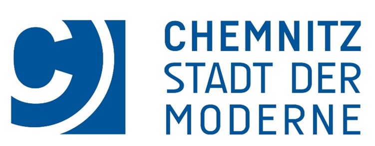 Logo Stadt Chemnitz mit Slogan "Chemnitz Stadt der Moderne"