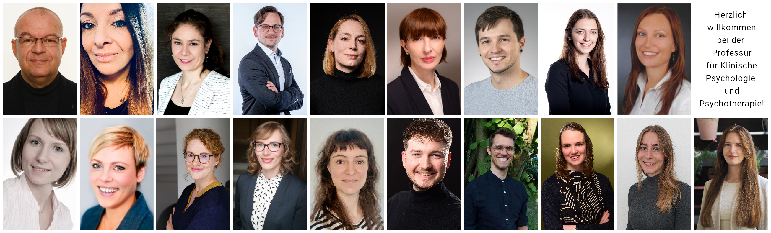 Ein Foto vom Team der Professur für Klinische Psychologie und Psychotherapie