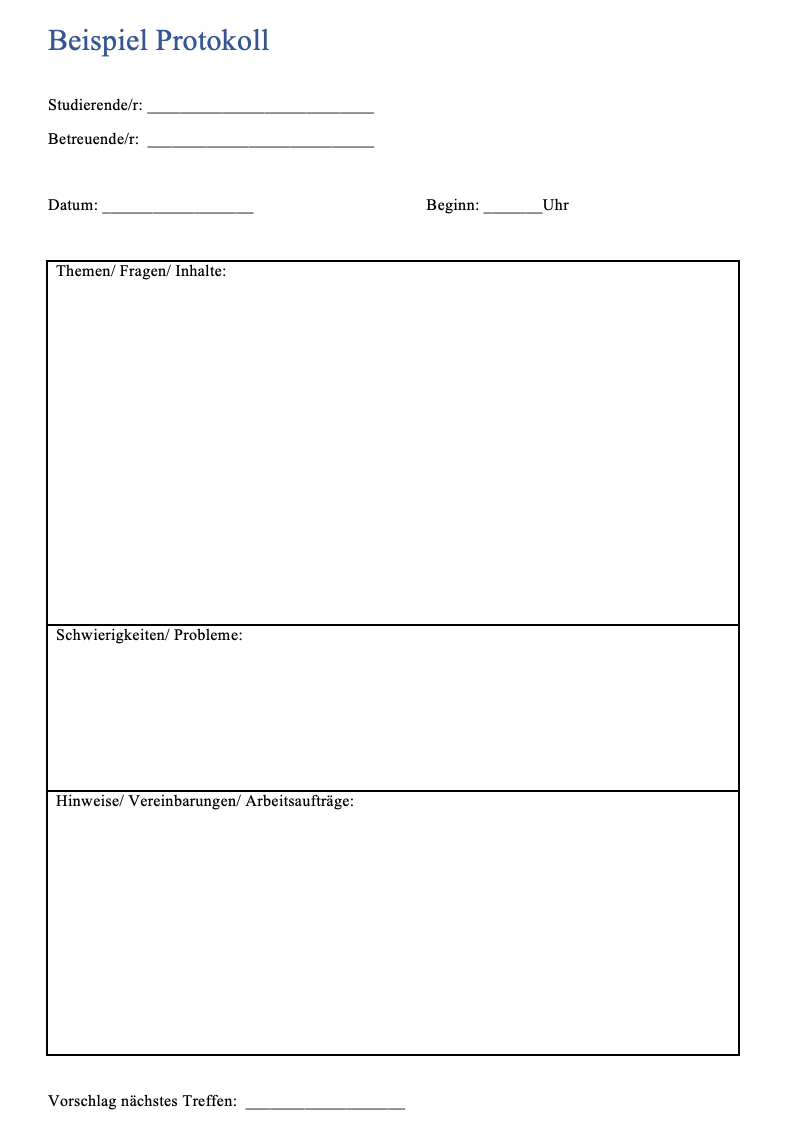 Beispiel Titelblatt Hausarbeit