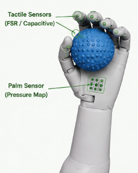 Tactile Sensor-Based Grip Force Estimation and Adaptive Object Interaction for Prosthetic Hand