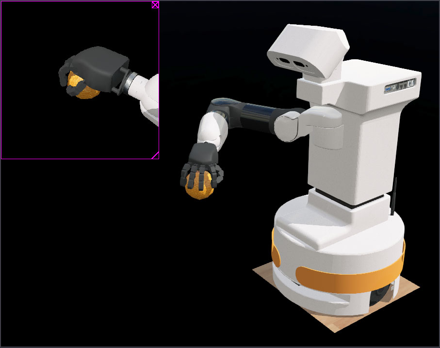 Image of the Webots simulation environment.