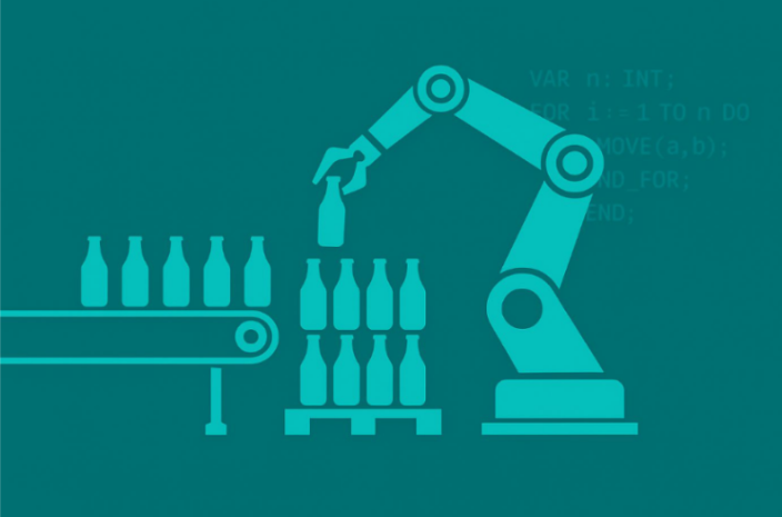 AI support for robot motion programming in a script editor