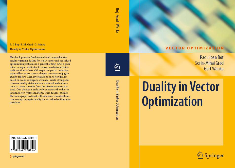 Buchcover Duality in Vector Optimization
