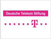 Hier befindet sich das Logo der Telekom-Stiftung
