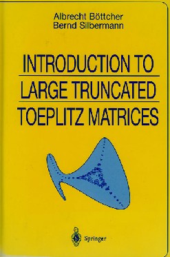 Abbildung zeigt Buchcover zu Introduction to large Truncated Toeplitz Matrices