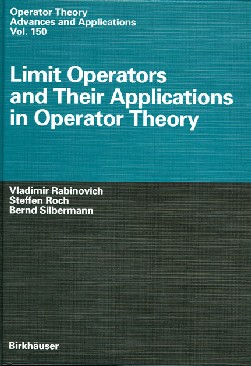Abbildung zeigt Buchcover zu Limit Operators and their Applications in Operator Theory