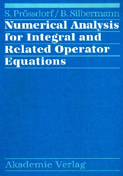 Abbildung zeigt Buchcover zu Numerical Analysis for Integral and Related Operator Equations
