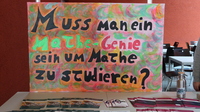 Foto Mitmachausstellung, Beratung und Mittagspause