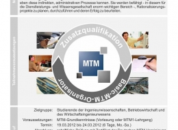 Zusatzqualifikation Basic-MTM-Organisator