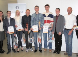 Moderatoren, Finalisten und Gewinner beim Tag der einfachen Produkte 2013