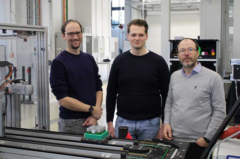 Stefan Hussler von der Universitt Innsbruck und Arno Kasper von der Universitt Groningen besuchten die Professur Fabrikplanung und Intralogistik.